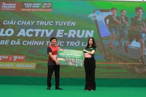 Chính thức khởi động Giải chạy bộ trực tuyến cho trẻ em trên toàn quốc MILO Activ E-RUN
