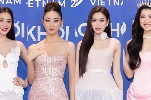Tiểu Vy, Lương Thùy Linh, Đỗ Thị Hà khoe đẳng cấp giám khảo tại thảm đỏ Miss World Vietnam