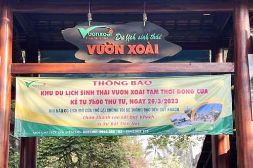 Đồng Nai: Khu du lịch Vườn Xoài đóng cửa