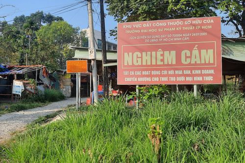 Hơn 4.000m2 đất công của Trường Đại học Sư phạm kỹ thuật TP. Hồ Chí Minh bị lấn chiếm, biến thành đất tư