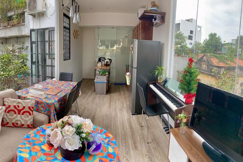 Nhà phố 20m2 đủ tiện nghi cho gia đình 4 người, góc chill tầng thượng ai cũng mê