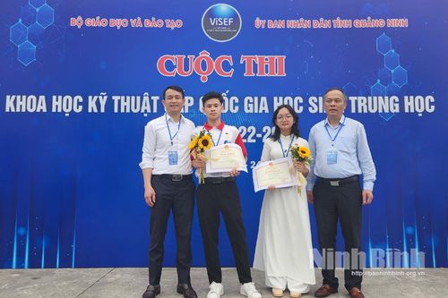 Dự án bảo vệ môi trường giành giải quốc gia của học sinh Trường THPT Ninh Bình-Bạc Liêu