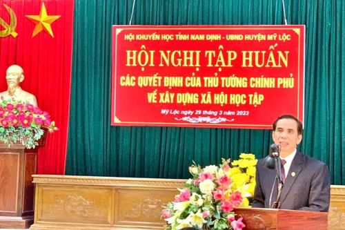 Hội Khuyến học tỉnh Nam Định tổ chức hội nghị tập huấn năm 2023
