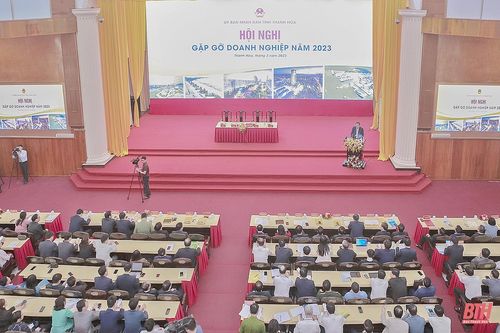 Hội nghị gặp gỡ doanh nghiệp năm 2023: 'Nâng cao tinh thần trách nhiệm, kịp thời giải quyết hiệu quả các khó khăn, vướng mắc, đẩy mạnh phát triển kinh tế - xã hội nhanh và bền vững'
