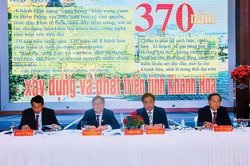 Hội thảo khoa học Khánh Hòa 370 năm xây dựng và phát triển