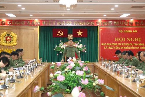 Đảm bảo tiến độ công tác lĩnh vực hậu cần, kĩ thuật CAND