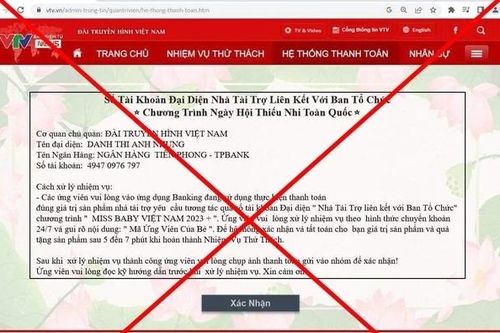 Giả mạo báo điện tử VTV News tổ chức hoạt động tuyển mẫu nhí, diễn viên nhí