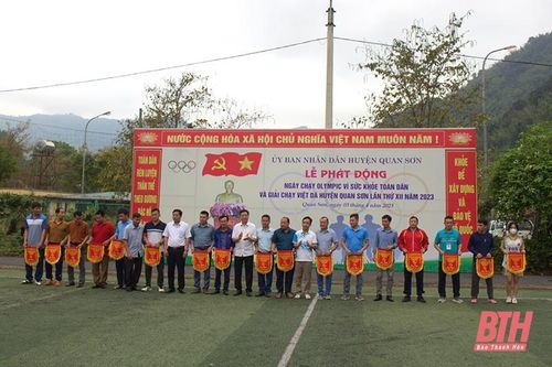 Quan Sơn phát động Ngày chạy Olympic 'Vì sức khỏe toàn dân' và giải Việt dã lần thứ XII năm 2023