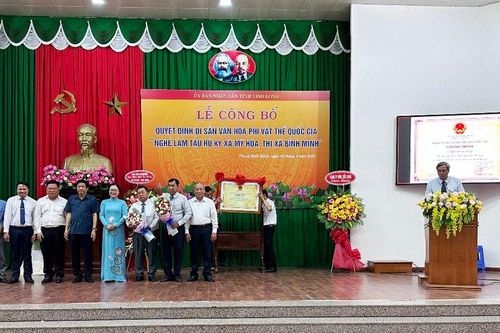 Công bố làng nghề tàu hũ ky Mỹ Hòa là Di sản phi vật thể Quốc gia