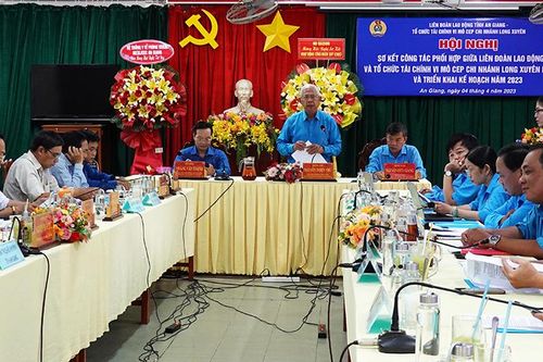 CEP chi nhánh Long Xuyên tích cực đồng hành với Công đoàn tỉnh An Giang chăm lo cho đoàn viên, người lao động