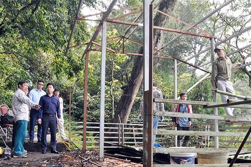 Tam Đảo (Vĩnh Phúc): Phấn đấu đến hết tháng 4 cơ bản hoàn thành tháo dỡ các công trình xây dựng vi phạm tại thác Bạc