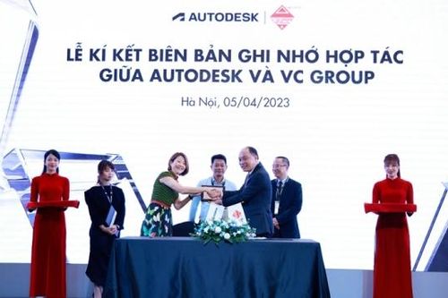 Autodesk và VC Group ký kết Biên bản ghi nhớ thúc đẩy chuyển đổi số và ứng dụng công nghệ trong xây dựng