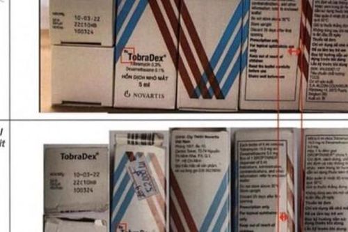 Xác minh 2 loại thuốc điều trị viêm mắt và ung thư nghi bị làm giả
