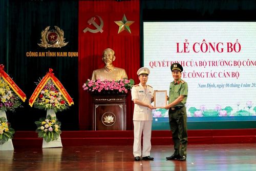 Bổ nhiệm Phó Giám đốc Công an tỉnh Nam Định