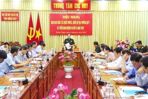 Hội nghị giao ban công tác quốc phòng, quân sự địa phương quý 1