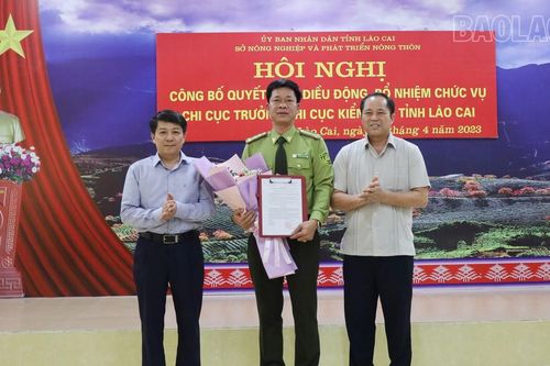 Công bố quyết định điều động, bổ nhiệm chức vụ Chi cục trưởng Chi cục Kiểm lâm