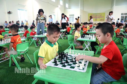 Giải cờ vua các trường Mầm non huyện Hoa Lư năm học 2022-2023