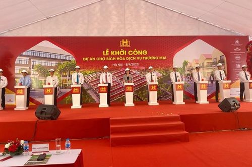 Hà Nội: Khởi công chợ đầu mối Bích Hòa rộng 5ha tại huyện Thanh Oai