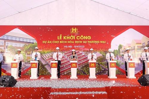 Khởi công xây dựng chợ dịch vụ - thương mại Bích Hòa, Thanh Oai