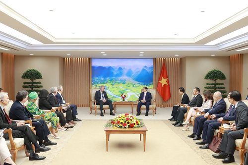 Hình ảnh Thủ tướng Phạm Minh Chính tiếp Đoàn nghị sỹ Liên bang Hoa Kỳ
