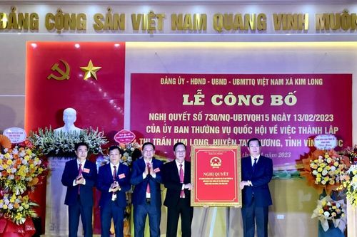 Vĩnh Phúc: Kim Long (Tam Dương) cần phát triển, tương xứng với tiềm năng, lợi thế khi được nâng cấp lên thị trấn