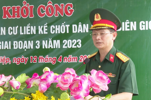Long An khởi công xây dựng 24 căn nhà điểm dân cư liền kề chốt dân quân biên giới