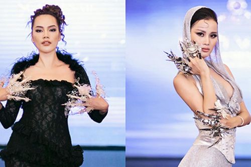 Lê Hoàng Phương, Hương Ly đọ dáng trên sàn catwalk