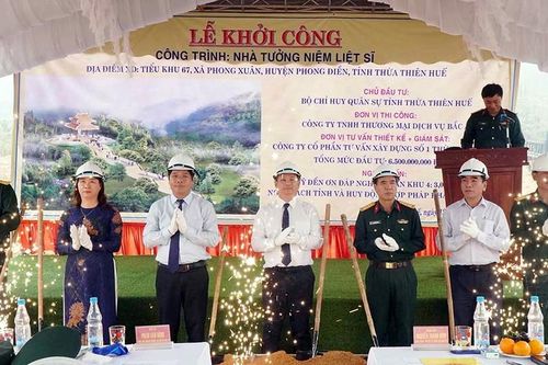 Thừa Thiên – Huế: Khởi công xây dựng nhà tưởng niệm các liệt sỹ tại Tiểu khu 67