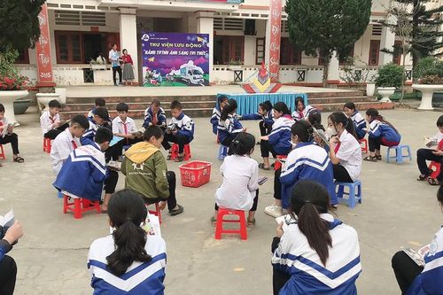 Ngày hội đọc sách tại Trường THCS Bản Cầm