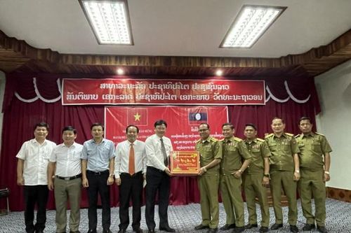Xây dựng thêm 3 trụ sở làm việc cho Công an các bản của nước bạn Lào