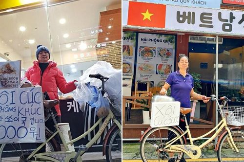 Xe xôi khúc Việt ở xứ kim chi bán trăm suất mỗi ngày, khách Hàn Quốc khen nức nở