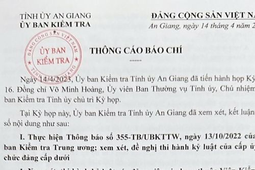 Phó Chủ tịch UBND huyện Chợ Mới sử dụng văn bằng không hợp pháp