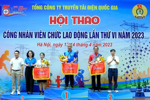 Bế mạc Hội thao công nhân viên chức lao động EVNNPT