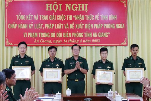 Tổng kết, trao giải Cuộc thi nhận thức về tình hình chấp hành kỷ luật trong bộ đội biên phòng