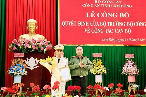 Công an tỉnh Lâm Đồng có tân Phó Giám đốc