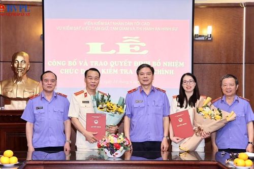 Bổ nhiệm chức danh Kiểm tra viên chính thuộc Vụ 8, VKSND tối cao