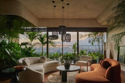 Căn hộ penthouse lấy cảm hứng từ rừng nhiệt đới
