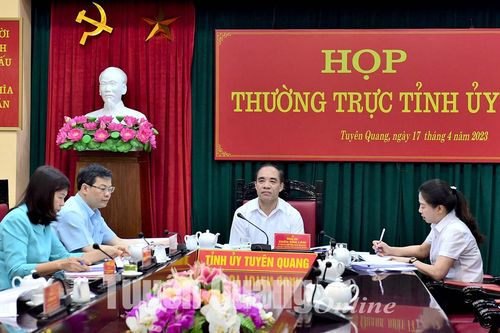 Thường trực Tỉnh ủy cho ý kiến nhiều nội dung quan trọng