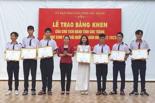 Sóc Trăng thưởng học sinh đạt giải quốc gia 75 triệu đồng