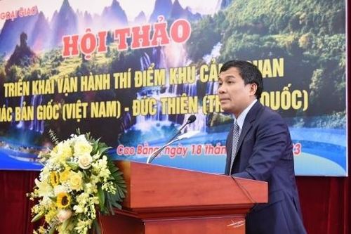 Sớm vận hành thí điểm Khu cảnh quan thác Bản Giốc (Việt Nam) - Đức Thiên (Trung Quốc)