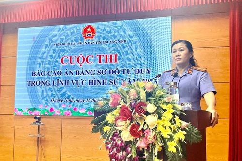 VKSND tỉnh Quảng Ninh tổ chức Cuộc thi Báo cáo án bằng sơ đồ tư duy trong lĩnh vực hình sự