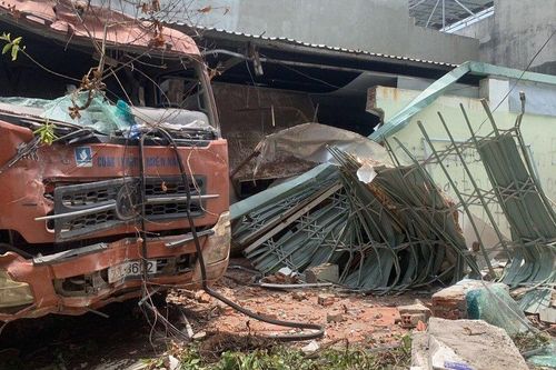 Điều tra vụ tài xế xe tải có nồng độ cồn đâm vào nhà dân ở Tp.Vũng Tàu