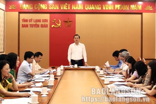 Họp Tiểu ban Nội dung – Tuyên truyền Lễ kỷ niệm 90 năm Ngày truyền thống Đảng bộ tỉnh Lạng Sơn (15/6/1933 – 15/6/2023)