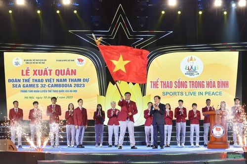 Đoàn Thể thao Việt Nam xuất quân dự SEA Games 32 với mục tiêu tốp đầu