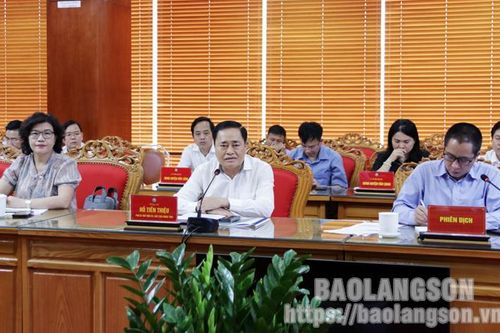Chủ tịch UBND tỉnh làm việc với đoàn công tác của Cơ quan phát triển Pháp tại Việt Nam