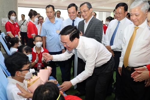 Chủ tịch nước Võ Văn Thưởng dự Lễ phát động Tháng nhân đạo quốc gia