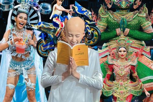 National Costume tại Miss Grand Thailand: Người hóa trang thành con vật, kẻ lại hóa nhà sư