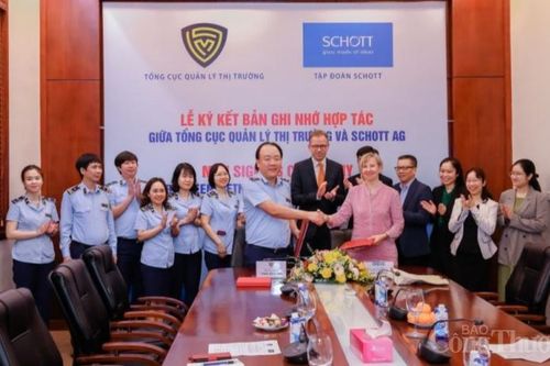 Tổng cục Quản lý thị trường và Tập đoàn SCHOTT AG ký biên bản ghi nhớ