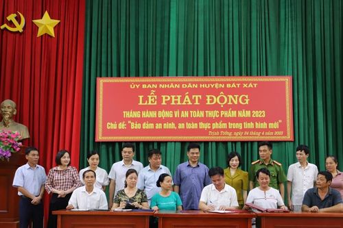 Bát Xát phát động 'Tháng hành động vì an toàn thực phẩm' năm 2023
