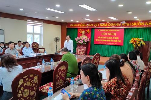 Quận Hoàng Mai đối thoại về thủ tục hành chính